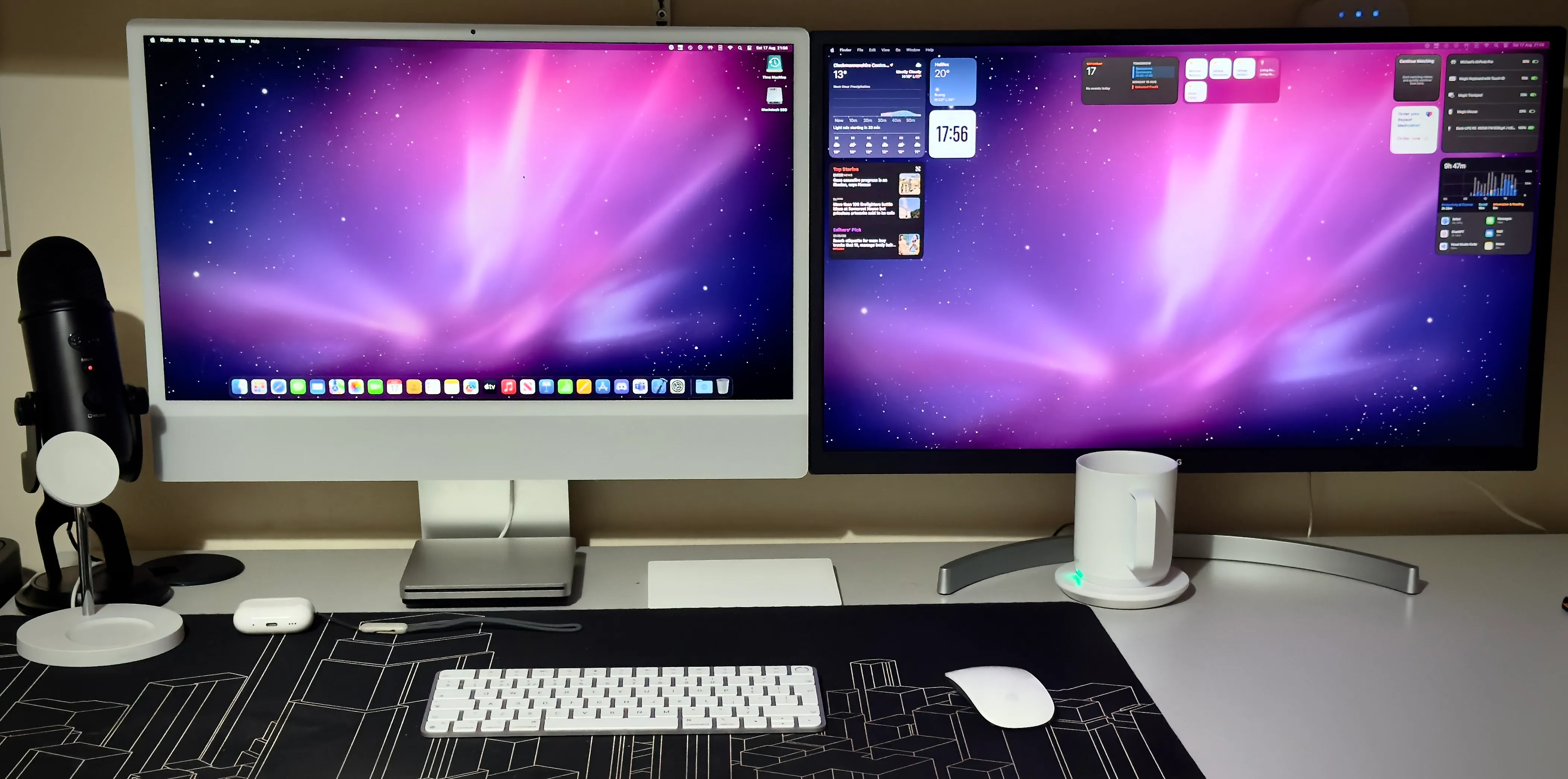 Michael’s desk setup